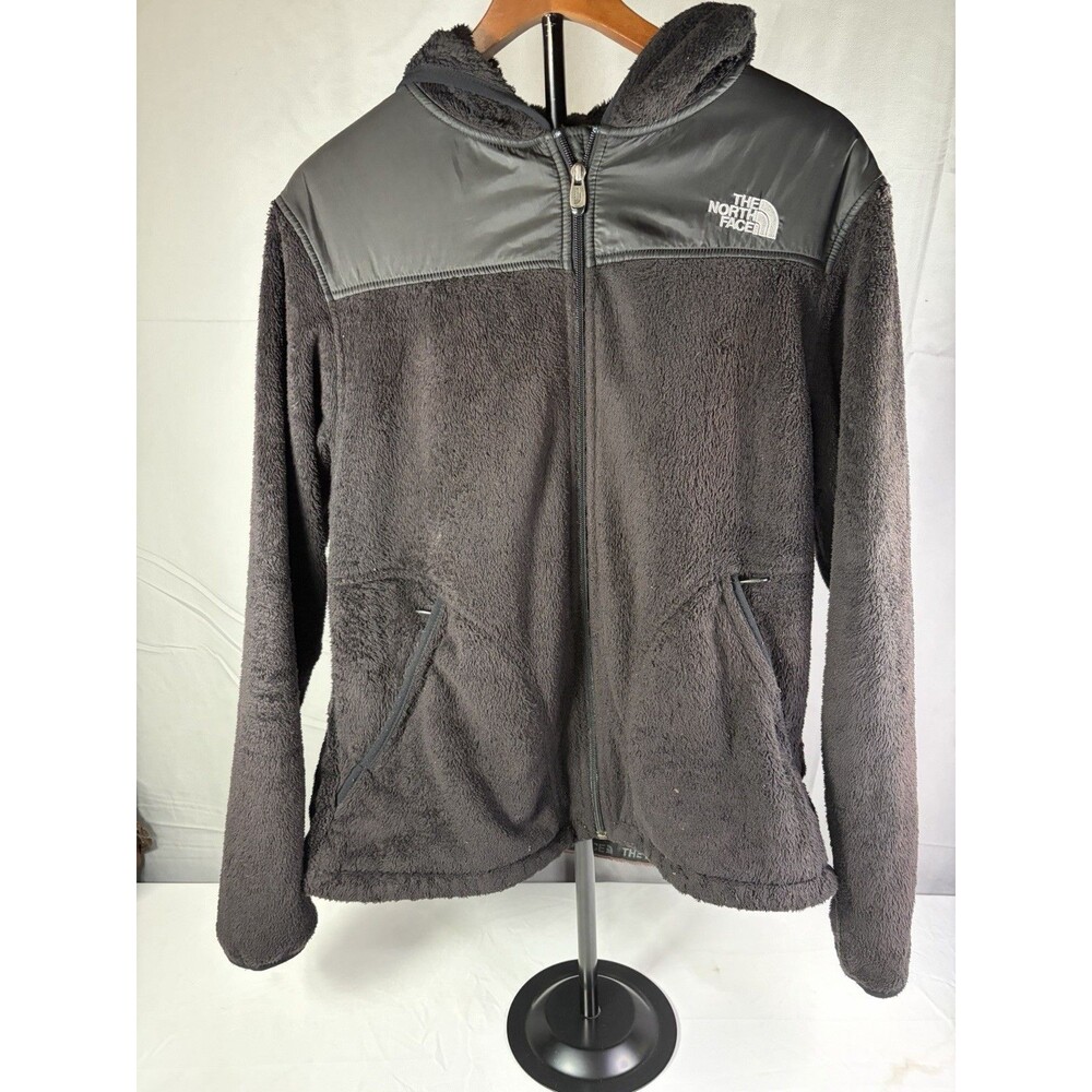 The North Face Women's Black Hooded Full Zip Jacket w/ Pockets Size XLL Nice